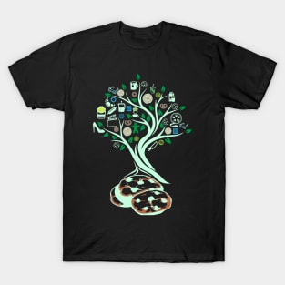 Cookies Cookie Tree Of Life Yoga Celtic Viking Yggdrasil T-Shirt